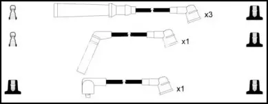 Комплект проводов зажигания SMPE купить