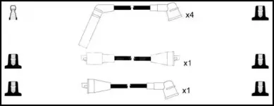 Комплект проводов зажигания SMPE купить