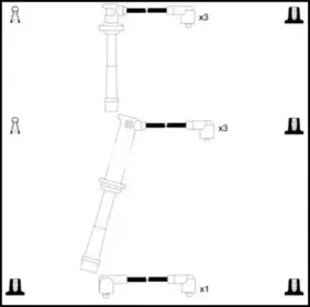 Комплект проводов зажигания SMPE купить
