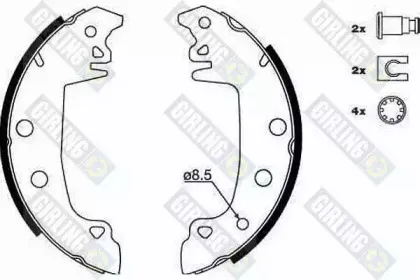 Комплект тормозных колодок GIRLING купить