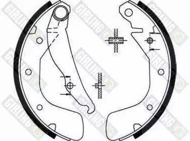 Комплект тормозных колодок GIRLING купить