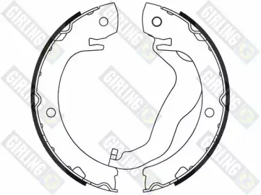 Комплект тормозных колодок, стояночная тормозная система GIRLING купить