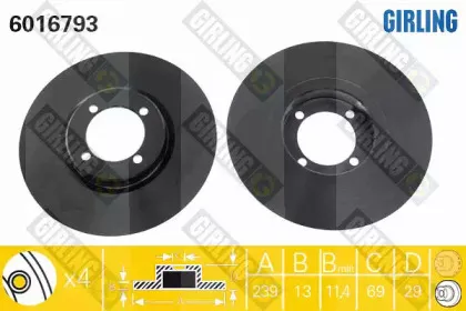 Тормозной диск GIRLING купить