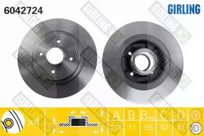 Тормозной диск GIRLING купить