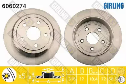 Тормозной диск GIRLING купить