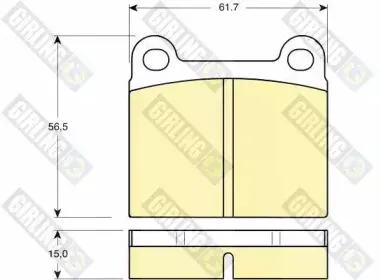 Комплект тормозных колодок, дисковый тормоз GIRLING купить