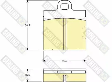 Комплект тормозных колодок, дисковый тормоз GIRLING купить