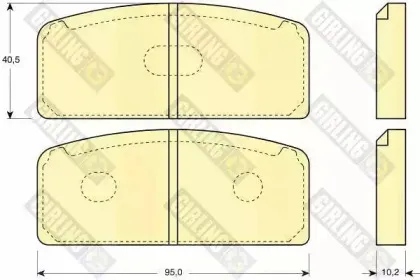 Комплект тормозных колодок, дисковый тормоз GIRLING купить