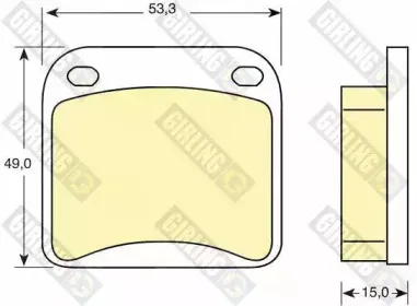 Комплект тормозных колодок, дисковый тормоз GIRLING купить