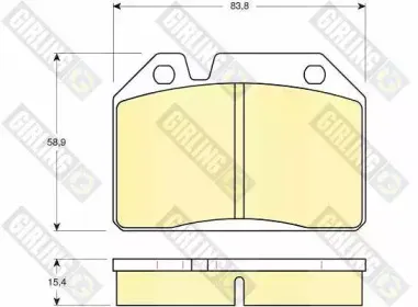 Комплект тормозных колодок, дисковый тормоз GIRLING купить