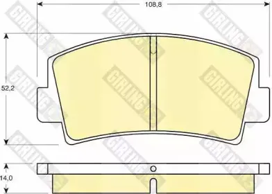Комплект тормозных колодок, дисковый тормоз GIRLING купить