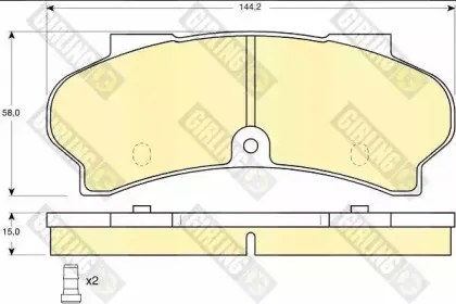 Комплект тормозных колодок, дисковый тормоз GIRLING купить