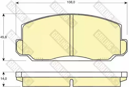Комплект тормозных колодок, дисковый тормоз GIRLING купить