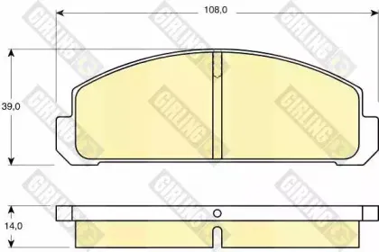 Комплект тормозных колодок, дисковый тормоз GIRLING купить