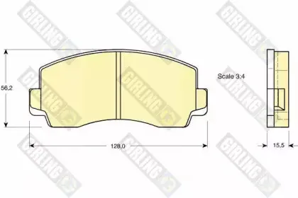 Комплект тормозных колодок, дисковый тормоз GIRLING купить