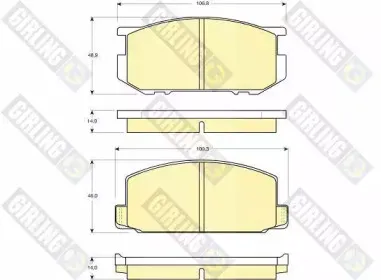Комплект тормозных колодок, дисковый тормоз GIRLING купить