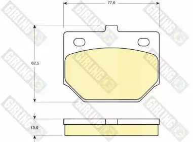 Комплект тормозных колодок, дисковый тормоз GIRLING купить