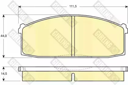 Комплект тормозных колодок, дисковый тормоз GIRLING купить
