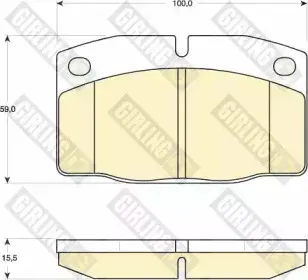 Комплект тормозных колодок, дисковый тормоз GIRLING купить