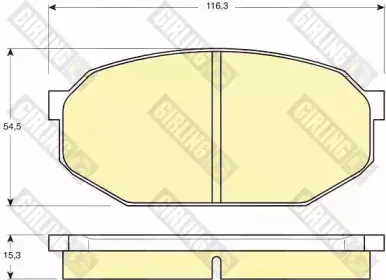 Комплект тормозных колодок, дисковый тормоз GIRLING купить
