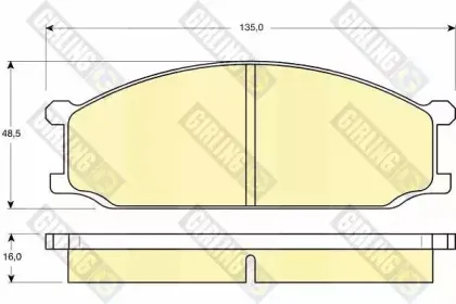 Комплект тормозных колодок, дисковый тормоз GIRLING купить