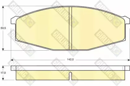 Комплект тормозных колодок, дисковый тормоз GIRLING купить