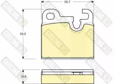 Комплект тормозных колодок, дисковый тормоз GIRLING купить