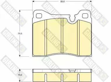 Комплект тормозных колодок, дисковый тормоз GIRLING купить