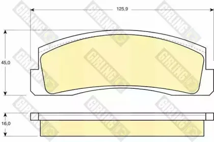 Комплект тормозных колодок, дисковый тормоз GIRLING купить