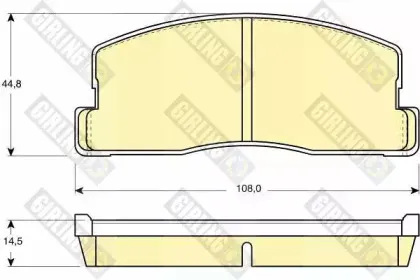 Комплект тормозных колодок, дисковый тормоз GIRLING купить