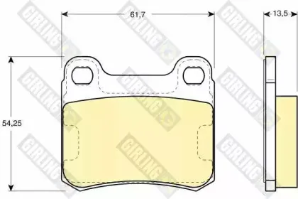 Комплект тормозных колодок, дисковый тормоз GIRLING купить