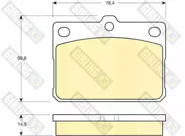 Комплект тормозных колодок, дисковый тормоз GIRLING купить