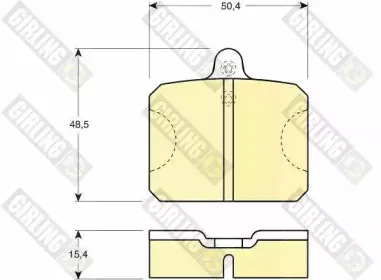 Комплект тормозных колодок, дисковый тормоз GIRLING купить