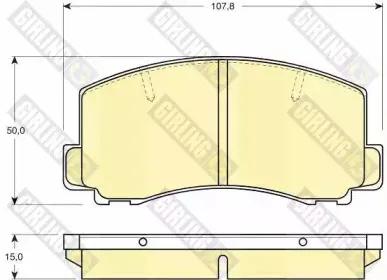 Комплект тормозных колодок, дисковый тормоз GIRLING купить