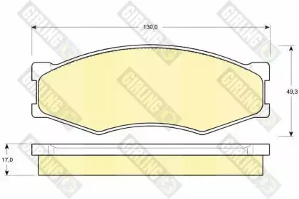 Комплект тормозных колодок, дисковый тормоз GIRLING купить