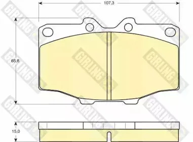Комплект тормозных колодок, дисковый тормоз GIRLING купить