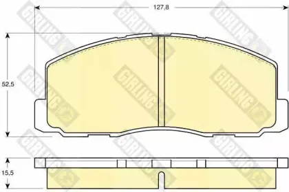 Комплект тормозных колодок, дисковый тормоз GIRLING купить
