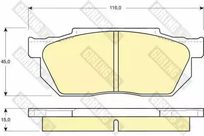Комплект тормозных колодок, дисковый тормоз GIRLING купить
