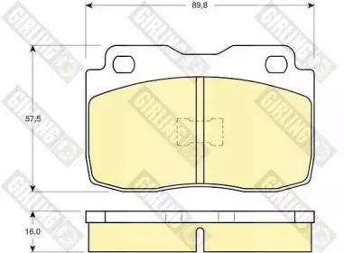 Комплект тормозных колодок, дисковый тормоз GIRLING купить