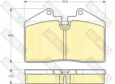 Комплект тормозных колодок, дисковый тормоз GIRLING купить