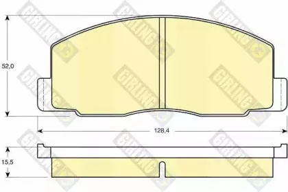 Комплект тормозных колодок, дисковый тормоз GIRLING купить
