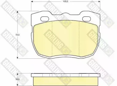 Комплект тормозных колодок, дисковый тормоз GIRLING купить