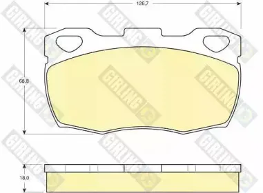 Комплект тормозных колодок, дисковый тормоз GIRLING купить