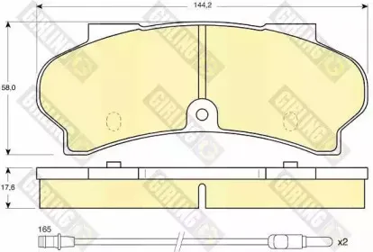 Комплект тормозных колодок, дисковый тормоз GIRLING купить