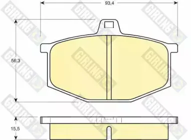 Комплект тормозных колодок, дисковый тормоз GIRLING купить