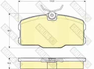 Комплект тормозных колодок, дисковый тормоз GIRLING купить