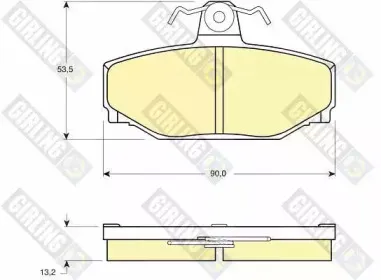 Комплект тормозных колодок, дисковый тормоз GIRLING купить