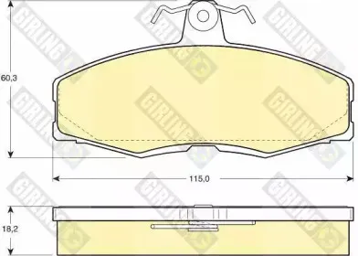 Комплект тормозных колодок, дисковый тормоз GIRLING купить