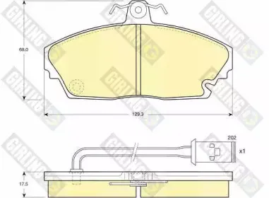 Комплект тормозных колодок, дисковый тормоз GIRLING купить