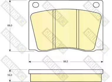 Комплект тормозных колодок, дисковый тормоз GIRLING купить
